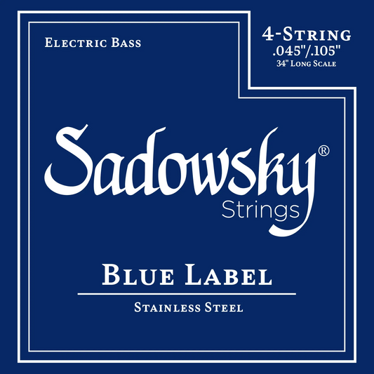 Sadowsky Blue Label Stainless Steel Bass Strings 4-String SAC STR SBS 45