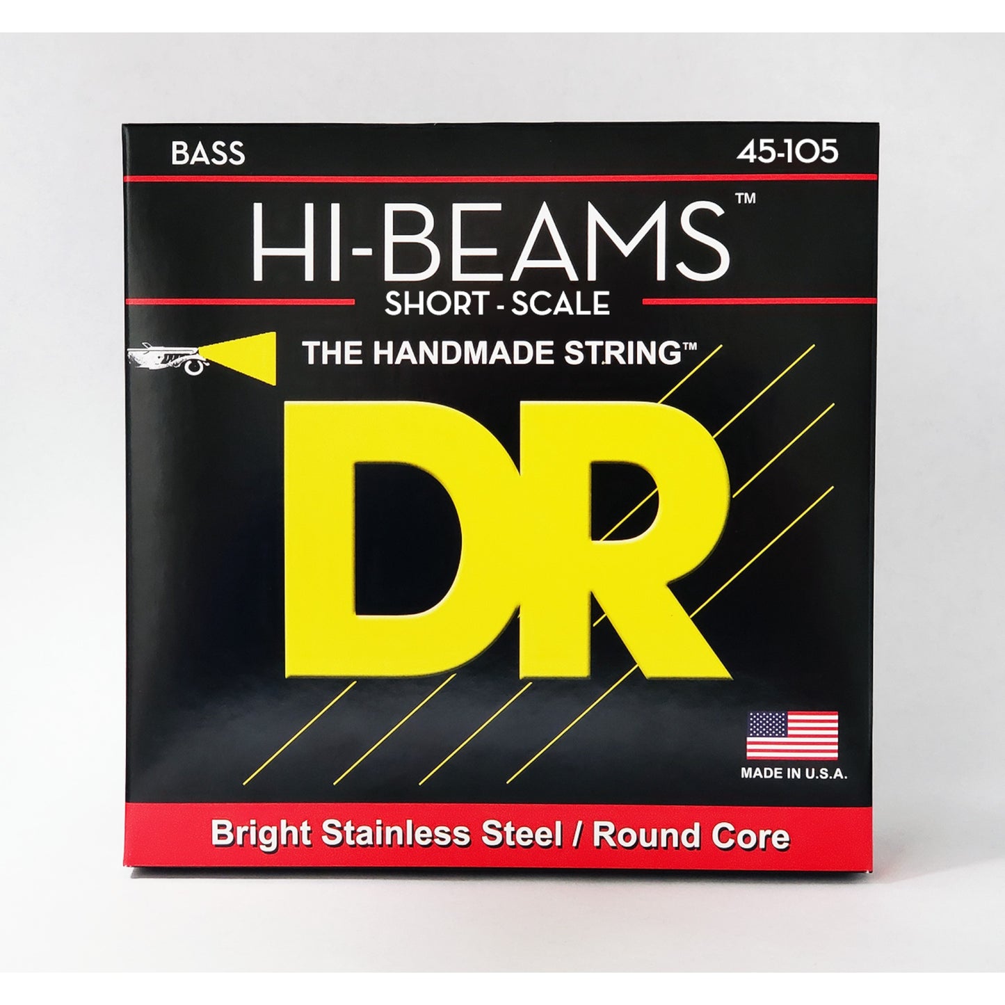 DR Strings SMR-45 Hi-Beams Stainless Steel Round Core Short Scale Bass Strings 4-String 45/105