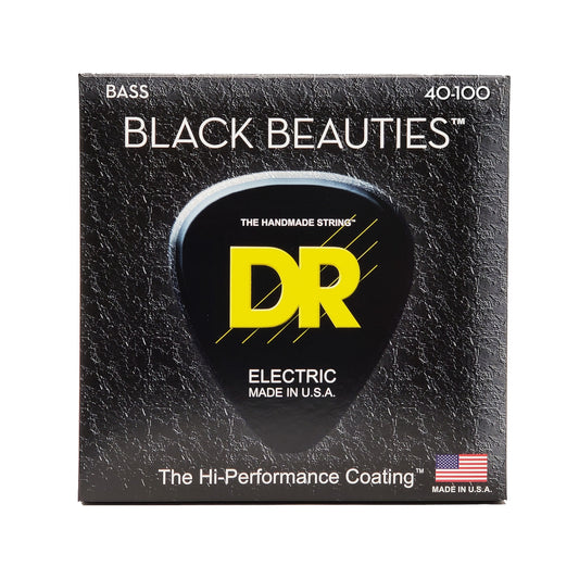 DR Strings BKB-40 Black Beauties K3 Coated Bass Strings 4-String 40/100