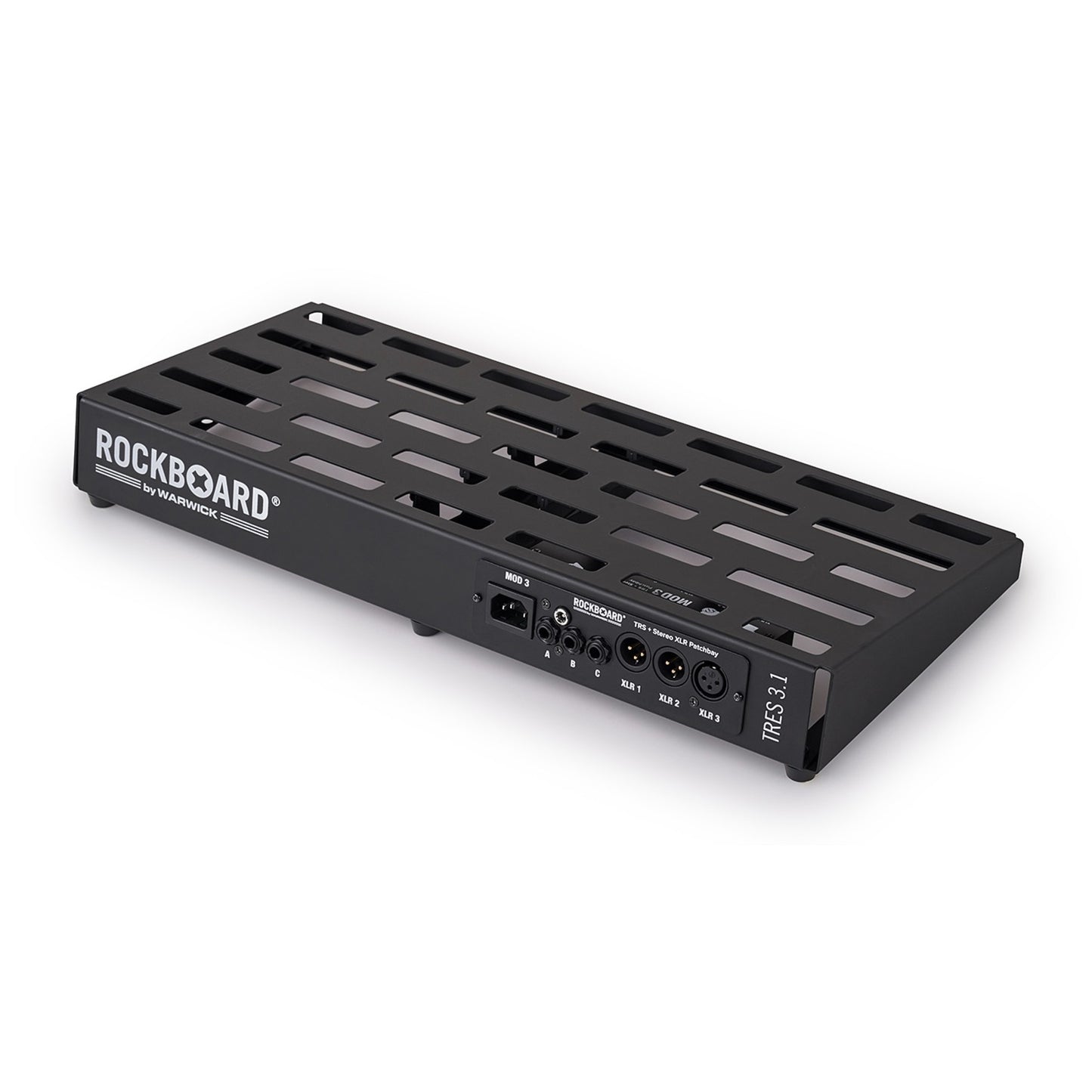 Rockboard MOD3 V2 3xTRS 3xXLR Pedalboard Patchbay + IEC Power Patch Cable