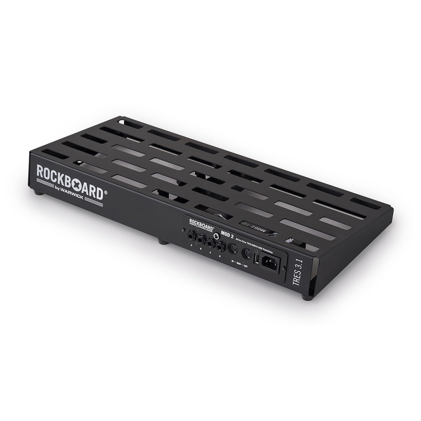 Rockboard MOD2 V2 4xTRS 2xMIDI 1xUSB Pedalboard Patchbay + IEC Power Patch Cable
