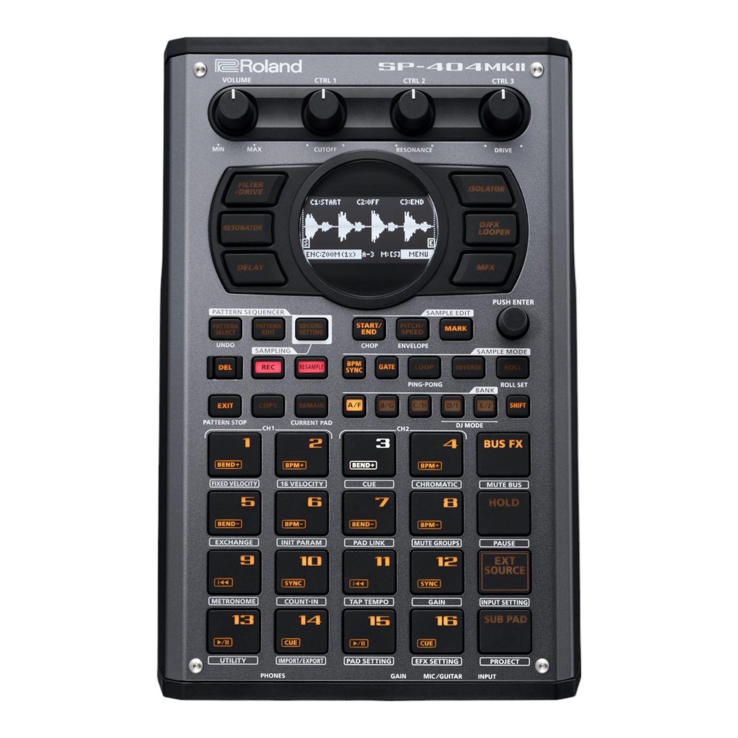 Roland SP-404MKII Linear Wave Sampler + CB-404 Carry Case Bundle
