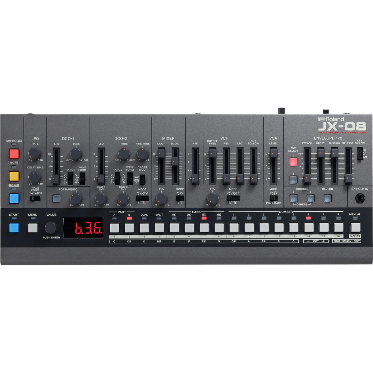 Roland JX-08 Boutique Series JX-8P Sound Module Synthesizer + CB-BRB1 Carry Bag Bundle