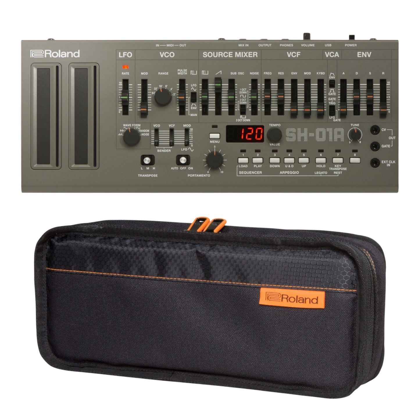Roland SH-01A Boutique Series SH-101 Sound Module + CB-BRB1 Carry Bag Bundle