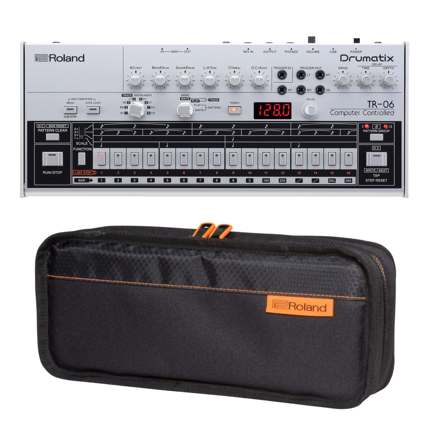 Roland TR-06 Boutique Series Drumatix Rhymthm Composer + CB-BRB1 Carry Bag Bundle