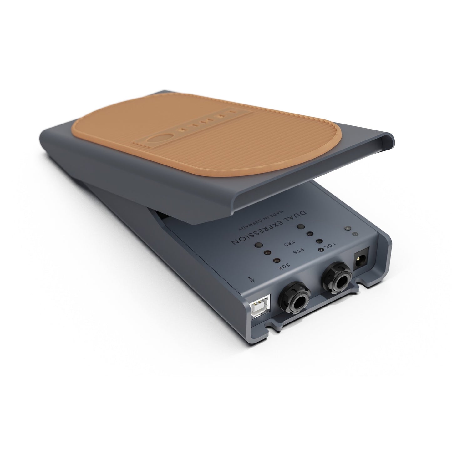 Dual Expression Kit - Lehle Dual Expression Pedal + 2x ST-RA TRS Flat Patch Cables 40 cm