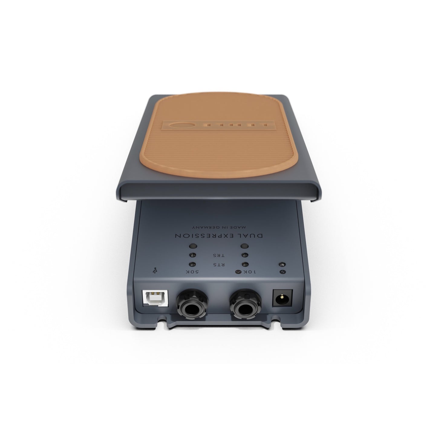 Dual Expression Kit - Lehle Dual Expression Pedal + 2x ST-RA TRS Flat Patch Cables 40 cm