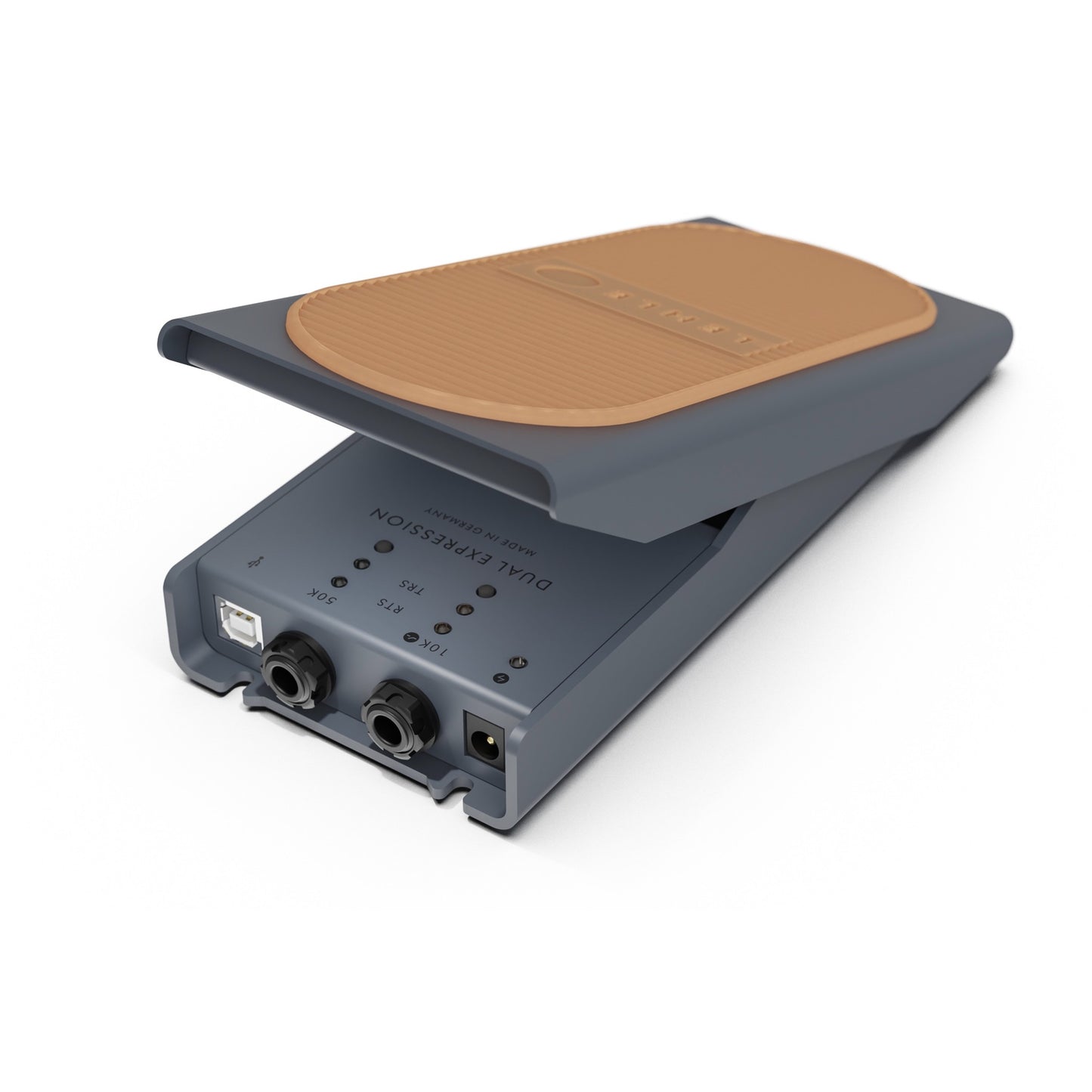 Dual Expression Kit - Lehle Dual Expression Pedal + 2x ST-RA TRS Flat Patch Cables 40 cm