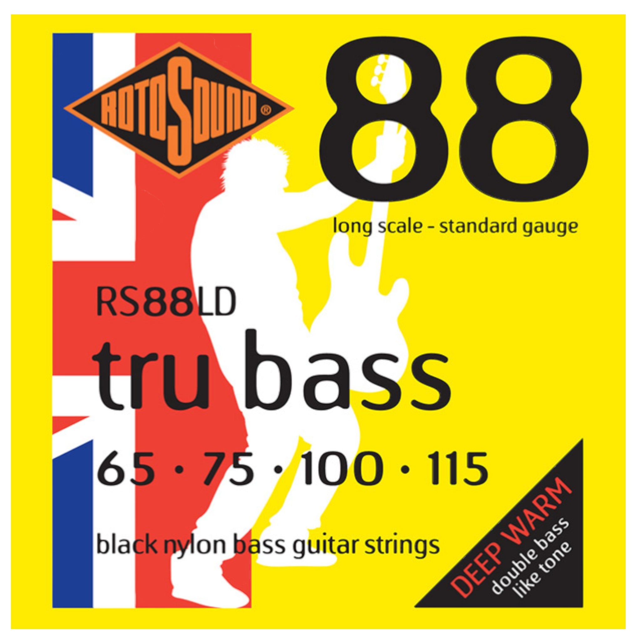 Rotosound RS885LD Tru Bass Black Nylon Bass Strings 5-String – Z String ...