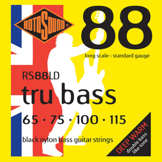 Rotosound RS88LD Tru Bass Black Nylon Bass Strings 4-String