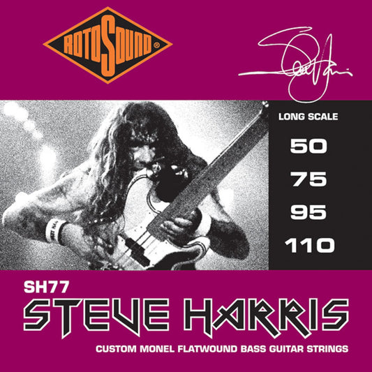 Rotosound SH77 Steve Harris Monel Flatwound Bass Strings 4-String 50/110