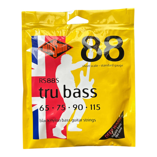Rotosound RS88S Tru Bass Black Nylon Bass Strings 4-String Short Scale 65/115