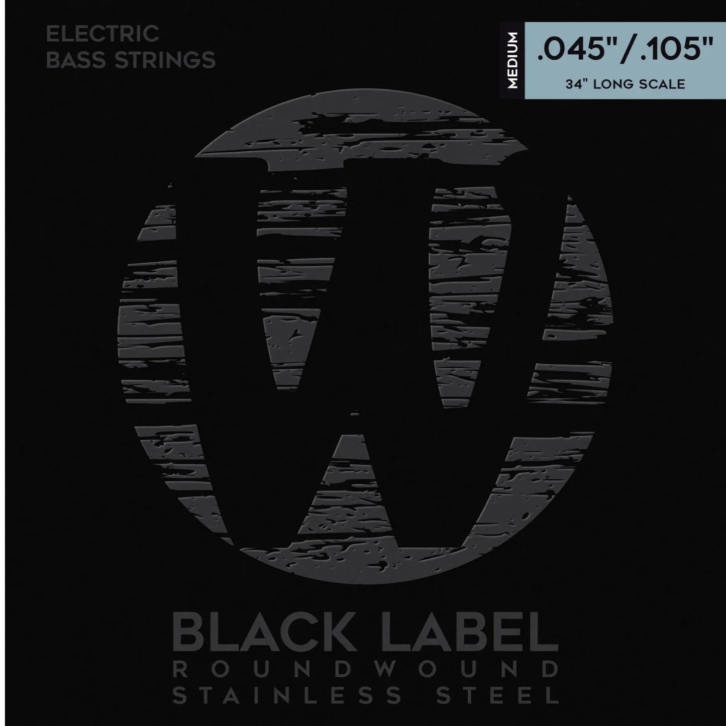 Warwick Black Label Stainless Steel Bass Strings 4-String 40200 M 4 045/105