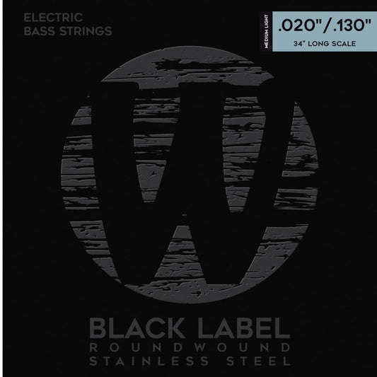 Warwick Black Label Stainless Steel Bass Strings 6-String 40400 ML 6 020/130