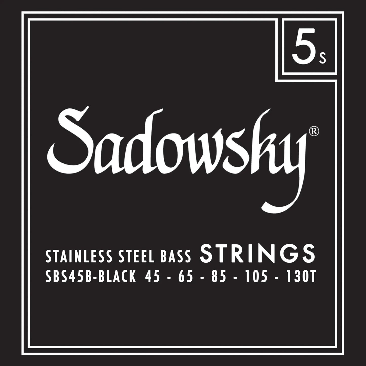 Sadowsky Black Label Stainless Steel Bass Strings 5-String Taperwound SAC STR SBS 45B-1