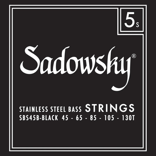 Sadowsky Black Label Stainless Steel Bass Strings 5-String Taperwound SAC STR SBS 45B-1