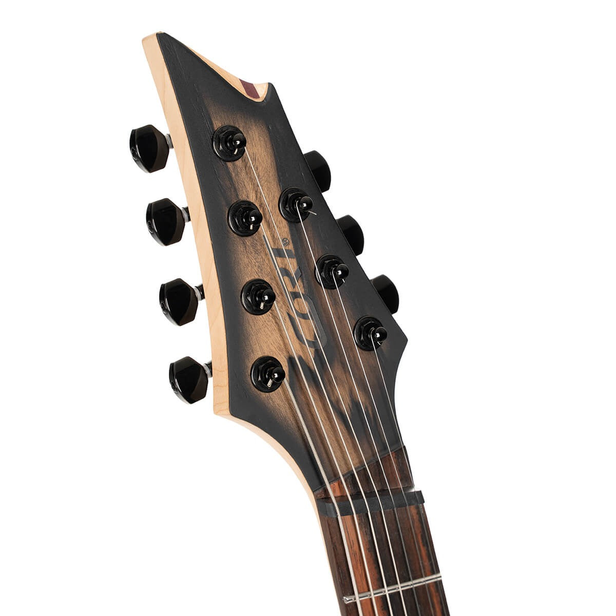 Cort KX507MS-NBB KX Series Pale Moon 7-String Multi-Scale Electric Guitar, Natural Black Burst