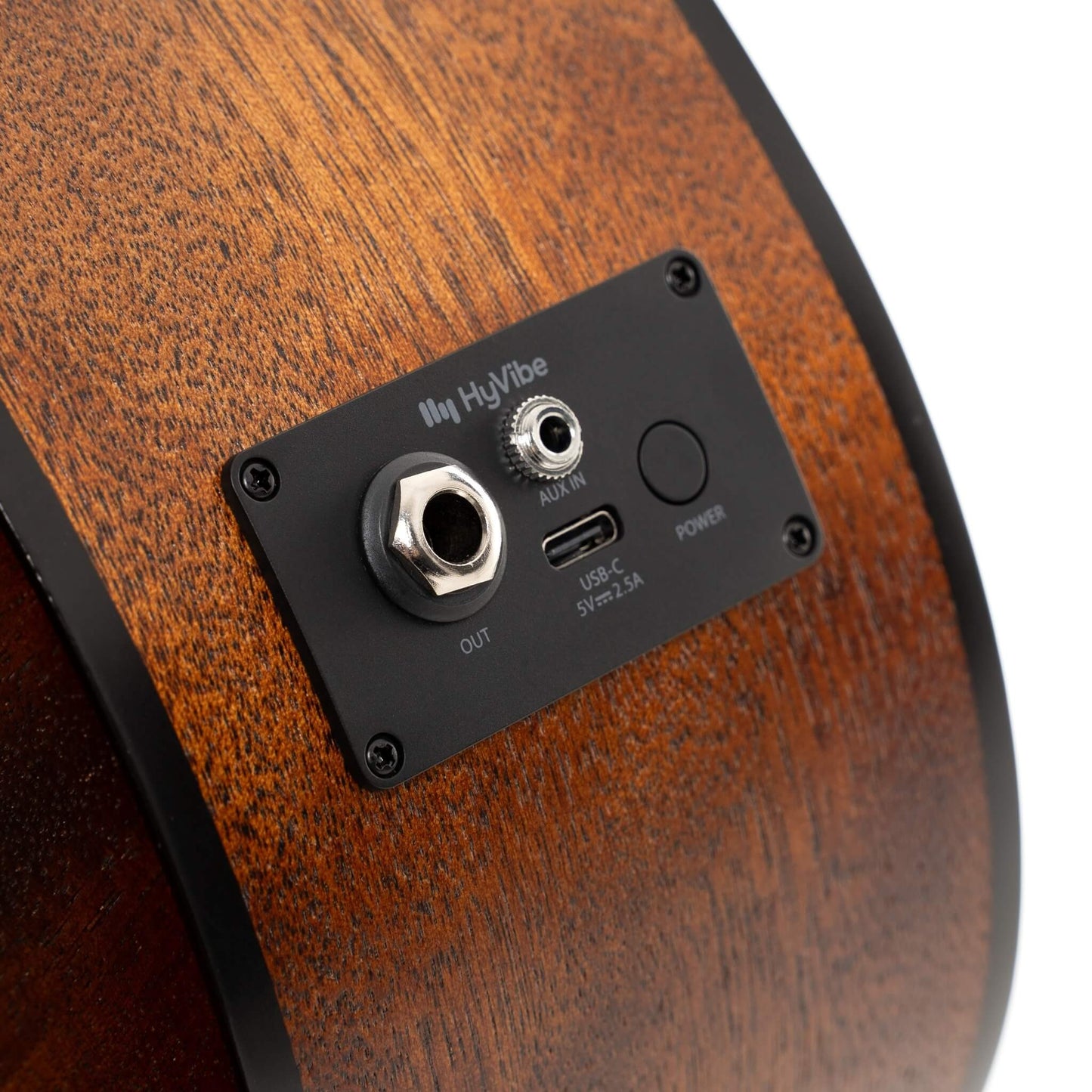 Cort EARTHGO-OP Earth Series Go Hyvibe Acoustic Electric Guitar with Built-in Effects System, Natural w/Gig Bag