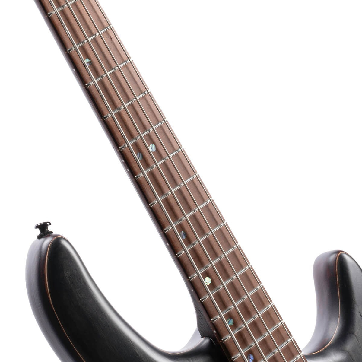 Cort B4ELEMENTOPTB Artisan Series B4 Element 4-String Bass Guitar with Bartolini MK-1 Pickups and Preamp, Transparent Black