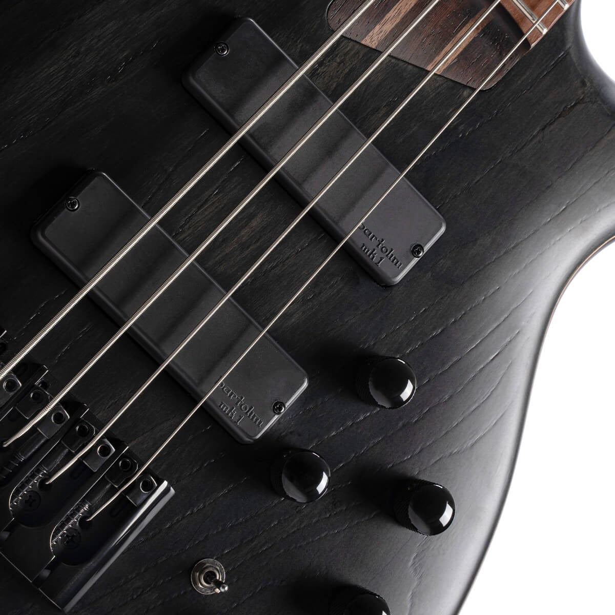 Cort B4ELEMENTOPTB Artisan Series B4 Element 4-String Bass Guitar with Bartolini MK-1 Pickups and Preamp, Transparent Black
