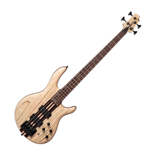 Cort A4ULTRAENB Artisan Series A4 Ultra Ash Bass Guitar Fishman Fluence Pickups, Etched Natural Black