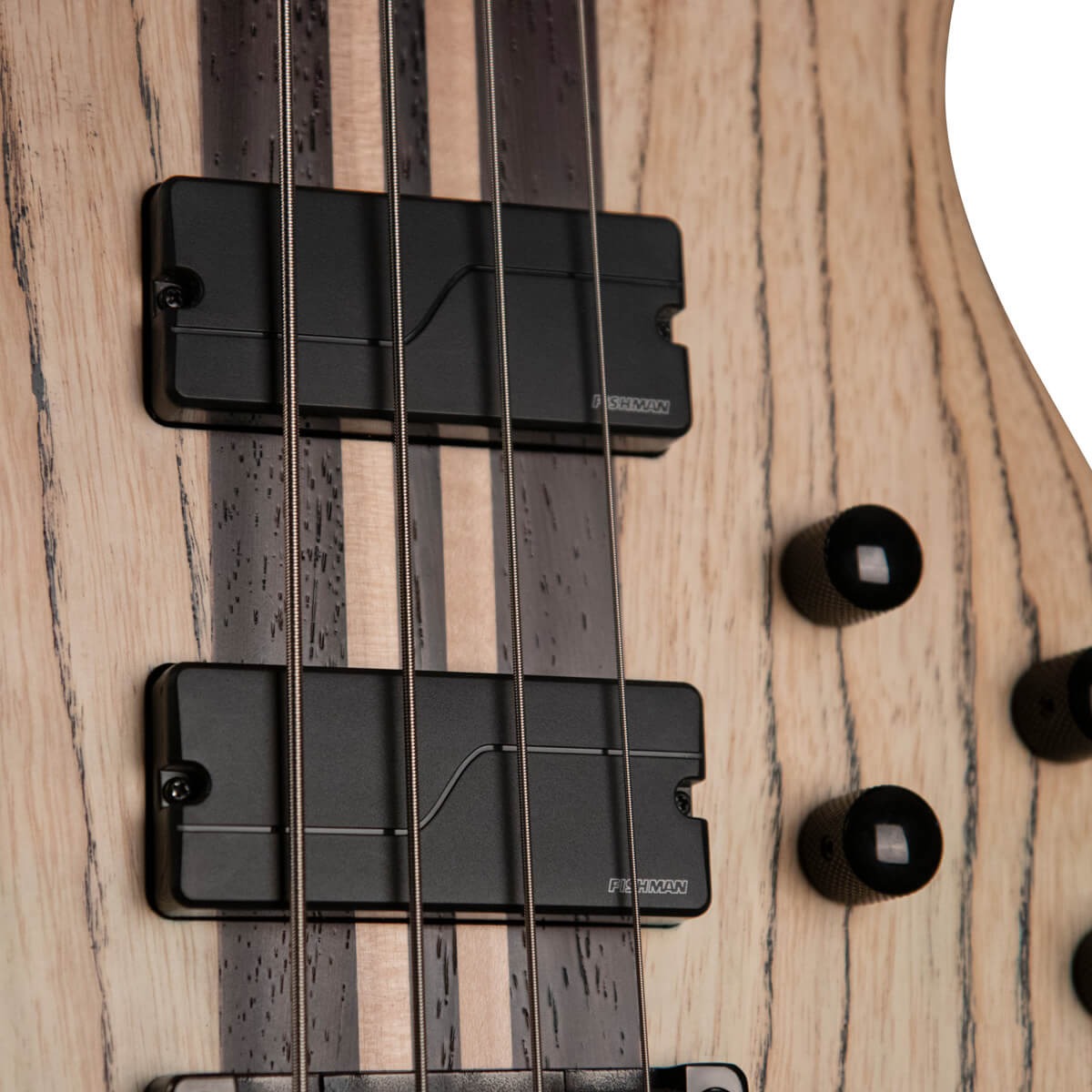 Cort A4ULTRAENB Artisan Series A4 Ultra Ash Bass Guitar Fishman Fluence Pickups, Etched Natural Black