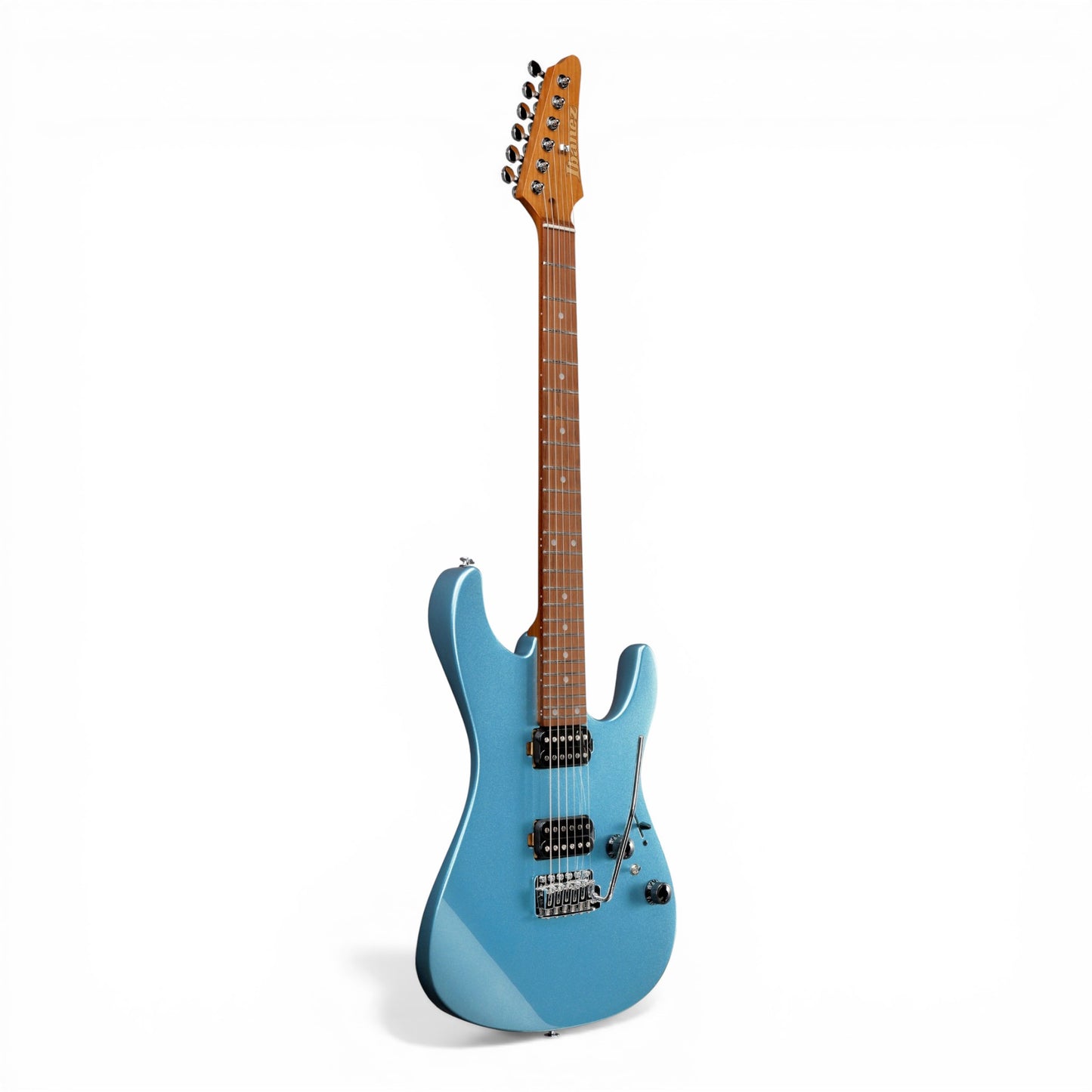 Ibanez AZ24S2 Electric Guitar – Metallic Light Blue – HH Pickups – Roasted Maple Neck – dyna-MIX10 Switching