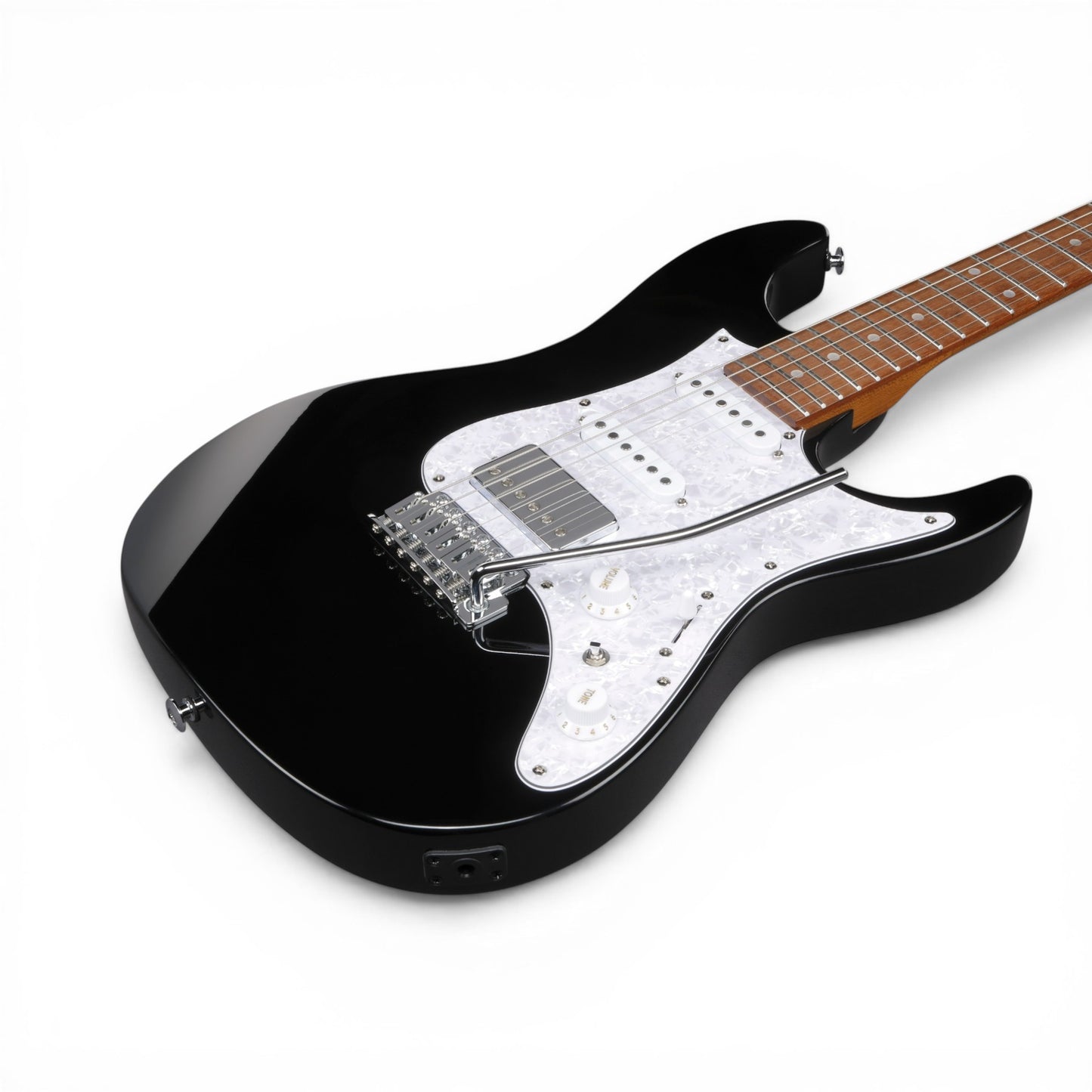Ibanez AZ22S2BK AZ Standard 6-String Electric Guitar - Black - Roasted Maple Neck, HSS Pickups, dyna-MIX9