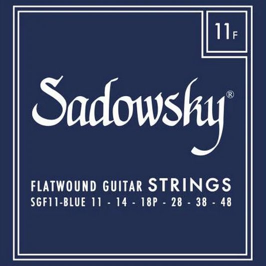 Sadowsky Blue Label Stainless Steel Guitar Strings Flatwound SAC STR SGF 11