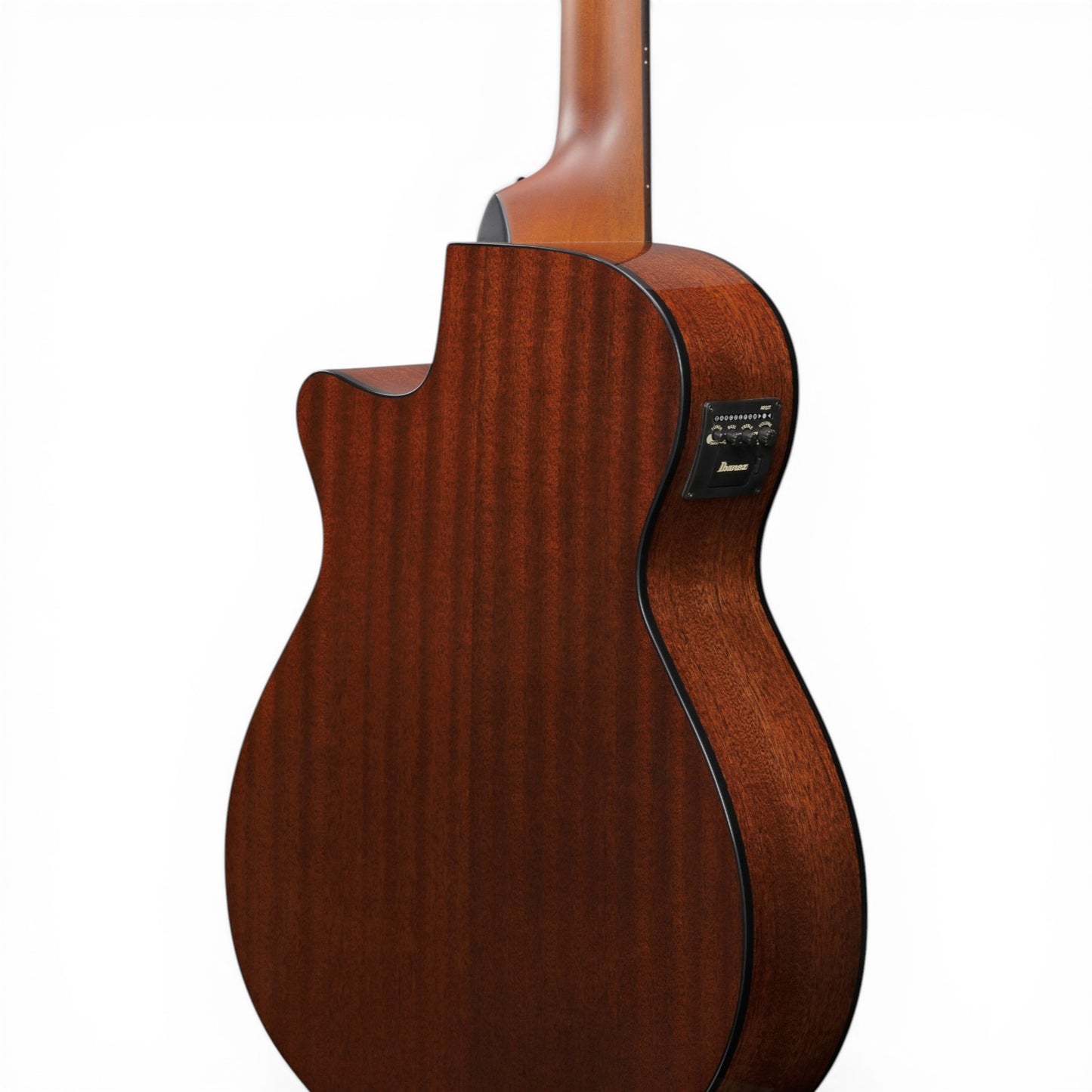 Ibanez AEGB25ETKH AE Series 4-String Acoustic-Electric Bass Guitar Transparent Black Sunburst High Gloss