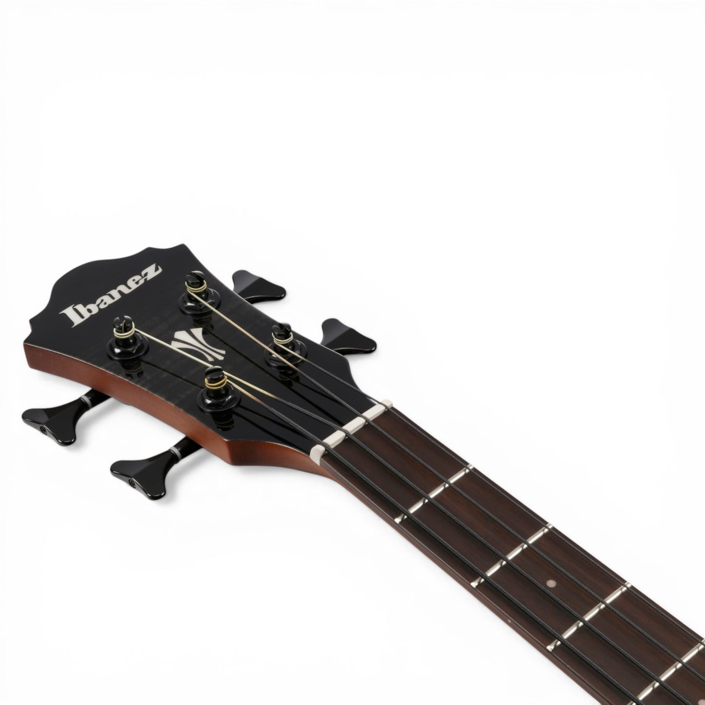 Ibanez AEGB25ETKH AE Series 4-String Acoustic-Electric Bass Guitar Transparent Black Sunburst High Gloss