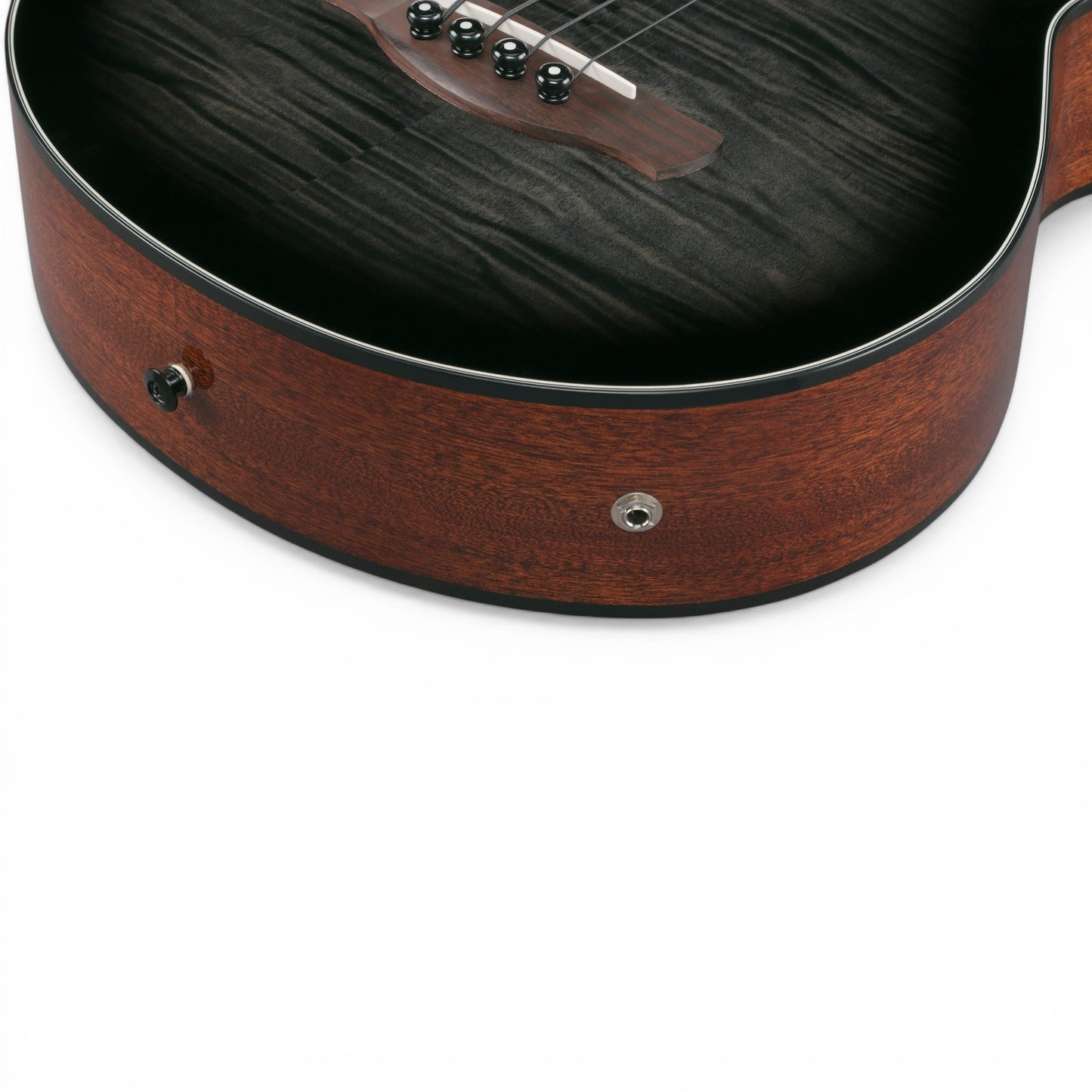 Ibanez AEGB25ETKH AE Series 4-String Acoustic-Electric Bass Guitar Transparent Black Sunburst High Gloss