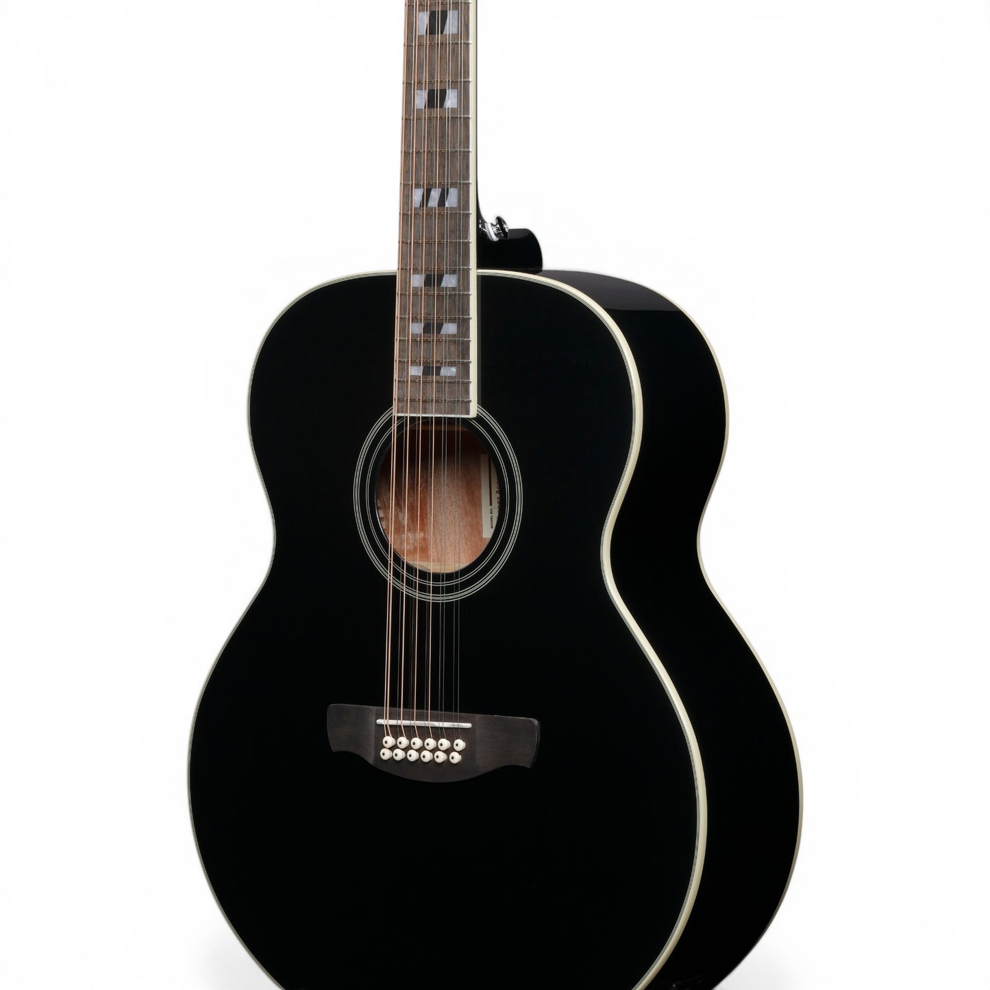 Ibanez AJ7012M1EB Artwood Series 12-String Acoustic-Electric Guitar Black High Gloss