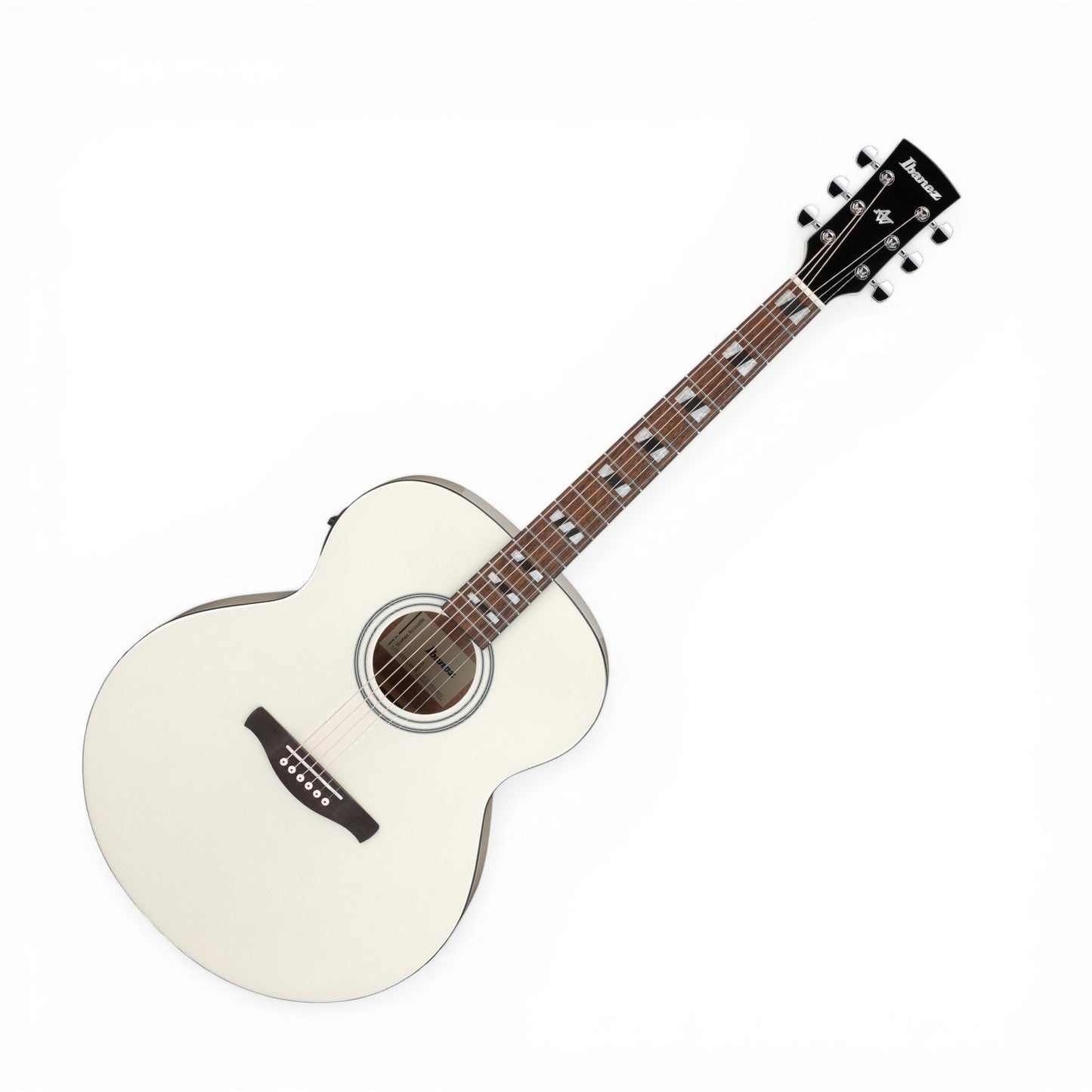 Ibanez AJ70M2E Artwood Series Acoustic-Electric Guitar Pearl White High Gloss Solid Sitka Spruce Top
