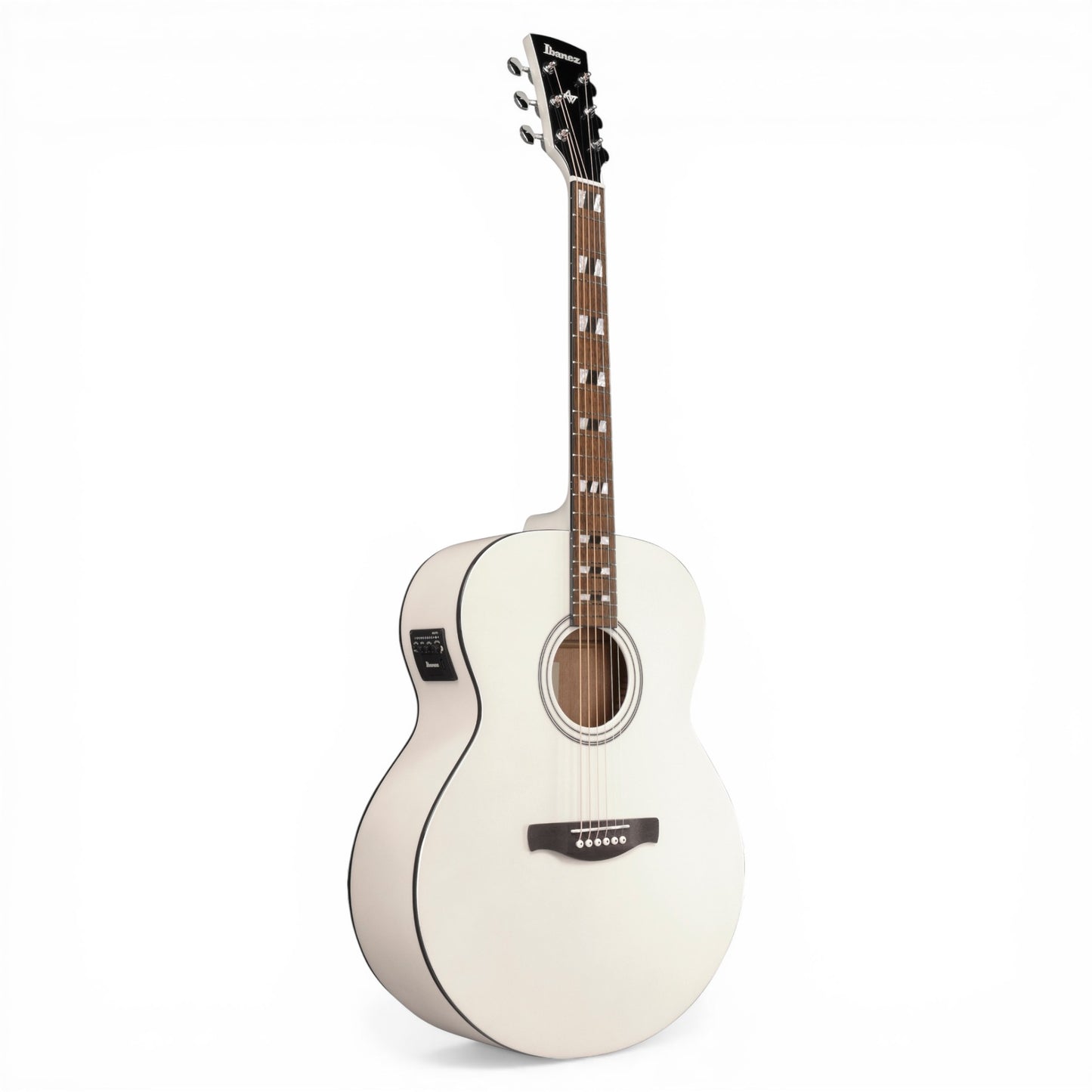Ibanez AJ70M2E Artwood Series Acoustic-Electric Guitar Pearl White High Gloss Solid Sitka Spruce Top