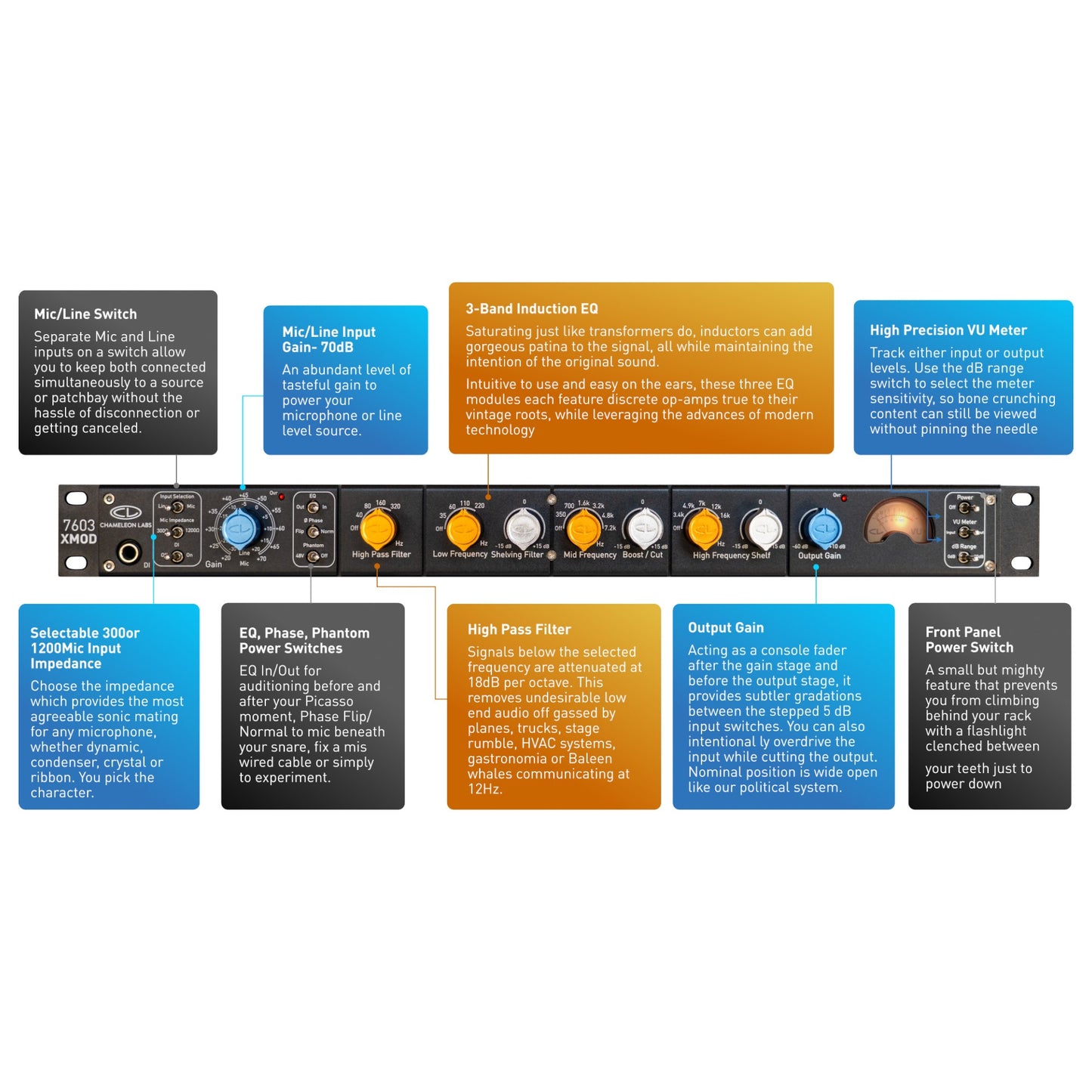 Chameleon Labs 7603 XMod Microphone Preamp and EQ