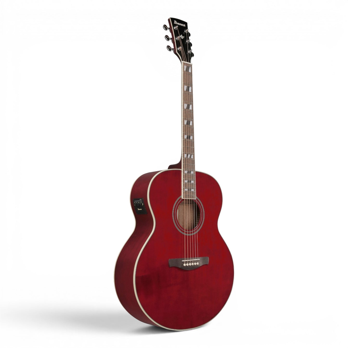 Ibanez AJ70M1EWR Artwood Series Acoustic-Electric Guitar Wine Red Gloss Solid Sitka Spruce Top