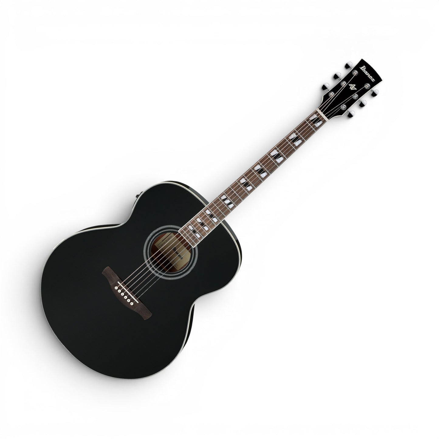 Ibanez AJ70M1EBK Artwood Series Acoustic-Electric Guitar Black High Gloss Solid Sitka Spruce Top