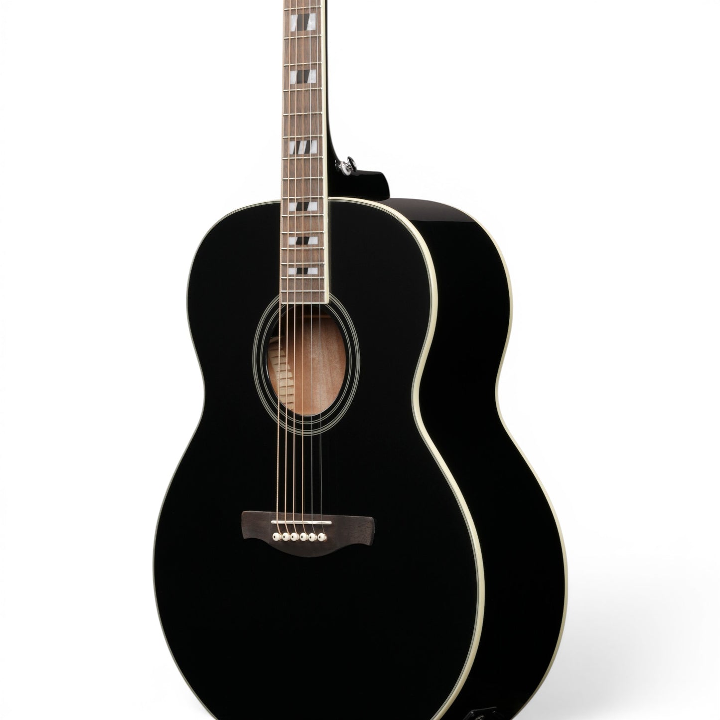 Ibanez AJ70M1EBK Artwood Series Acoustic-Electric Guitar Black High Gloss Solid Sitka Spruce Top