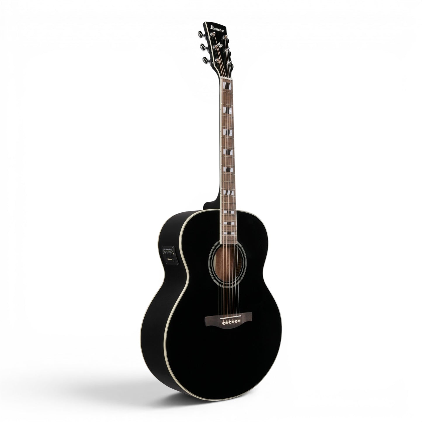Ibanez AJ70M1EBK Artwood Series Acoustic-Electric Guitar Black High Gloss Solid Sitka Spruce Top