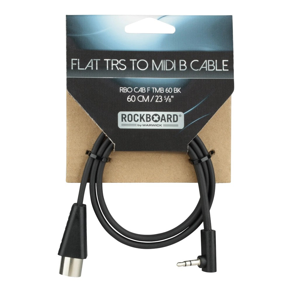 RockBoard Flat MIDI Type B TRS 3.5mm to 5-pin 60 cm 24 in (Arturia, Polyend, 1010Music, some Novation)