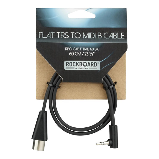 RockBoard Flat MIDI Type B TRS 3.5mm to 5-pin 60 cm 24 in (Arturia, Polyend, 1010Music, some Novation)