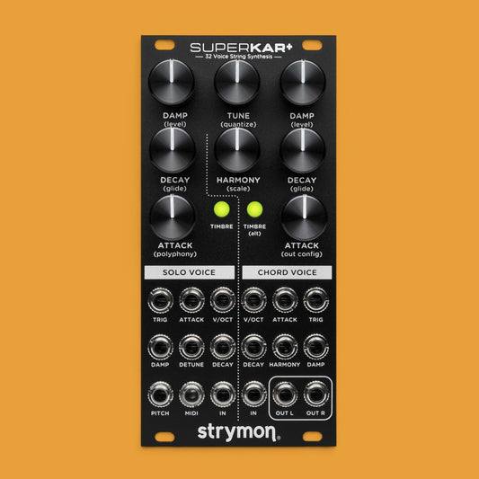 Strymon SuperKar+ 32-Voice Karplus-Strong Synth Module for Eurorack Modular Synth [USED-MINT]