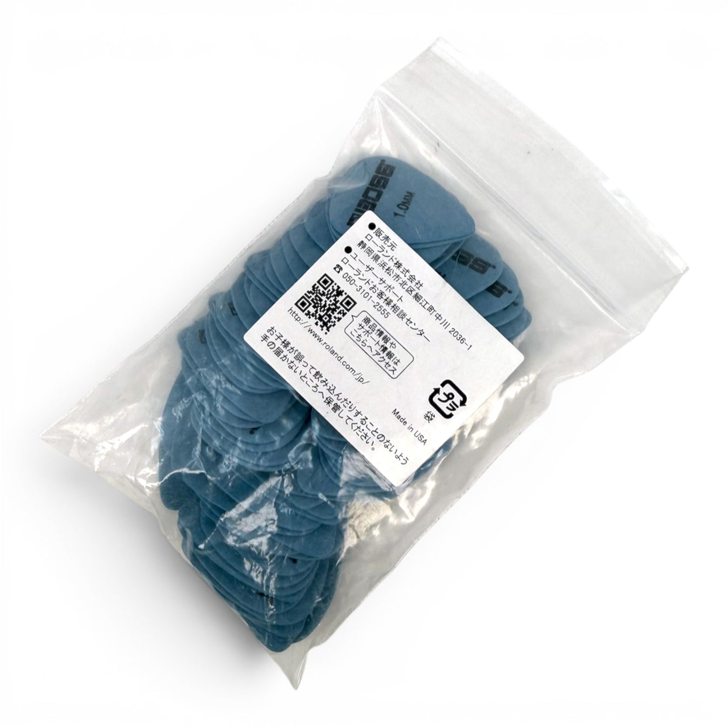 BOSS BPK-72-D100 Delrin Guitar Picks 1.0 mm Heavy Made in USA (Compare with Tortex Blue), 72-Pack