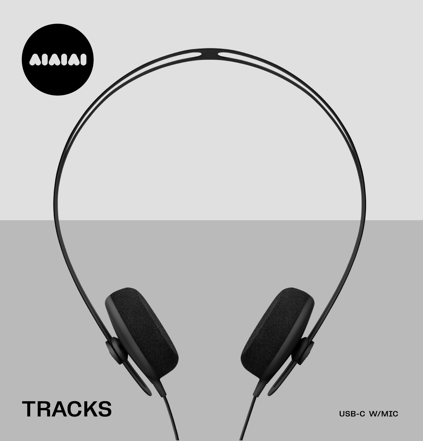 AIAIAI Tracks USB-C Retro-Style, Hi-Fi Lightweight Headphones with Microphone