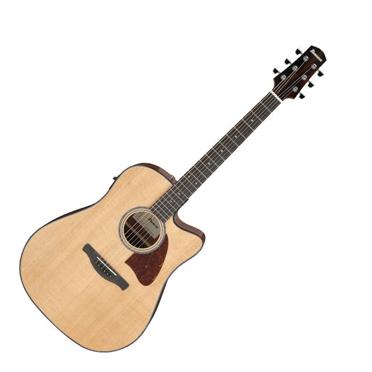Ibanez AAD51CE Advanced Acoustic Series Acoustic Guitar, Natural High Gloss