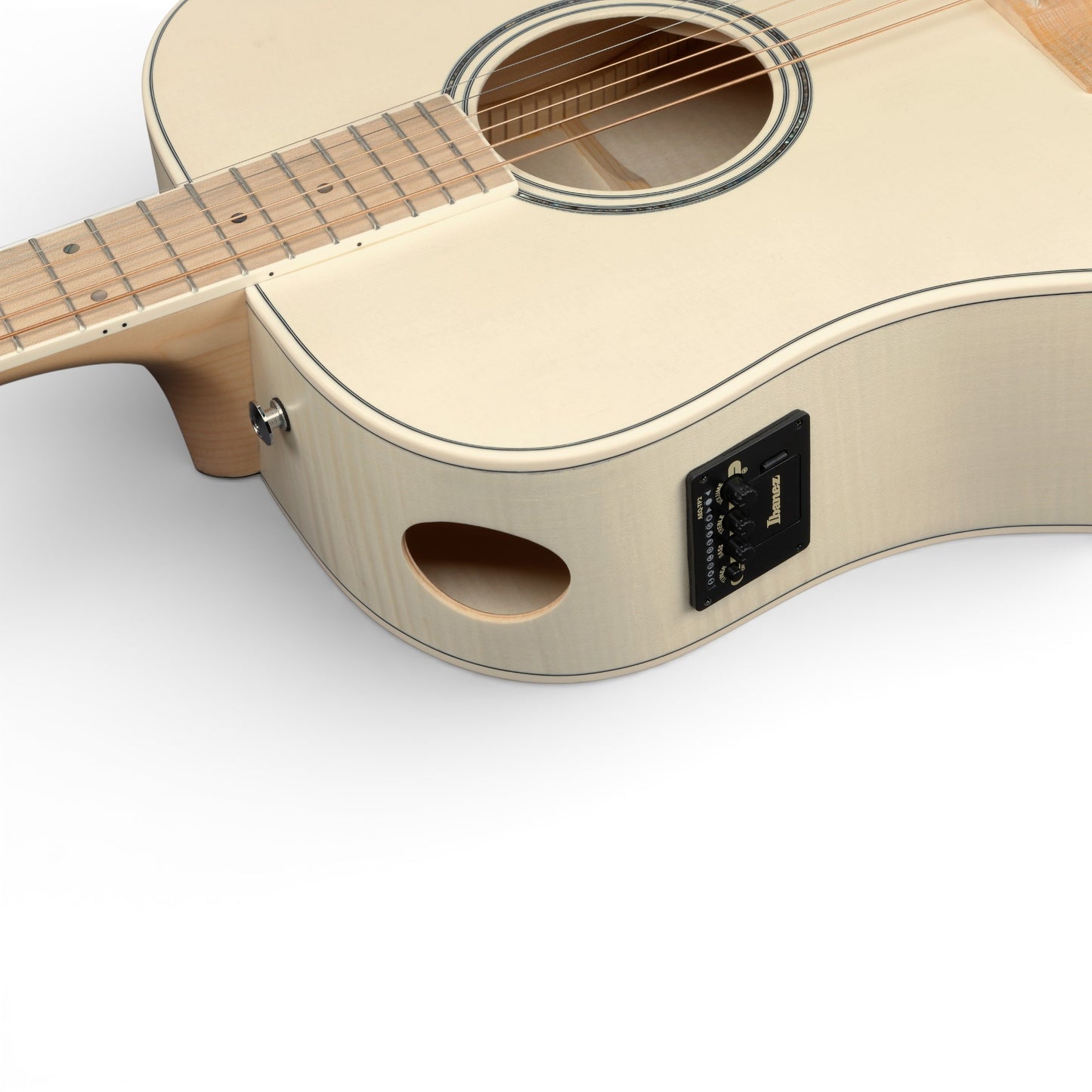 Ibanez AAD77M1E Advanced Acoustic, Open Pore Antique White  + MR600AC Roadtour Case