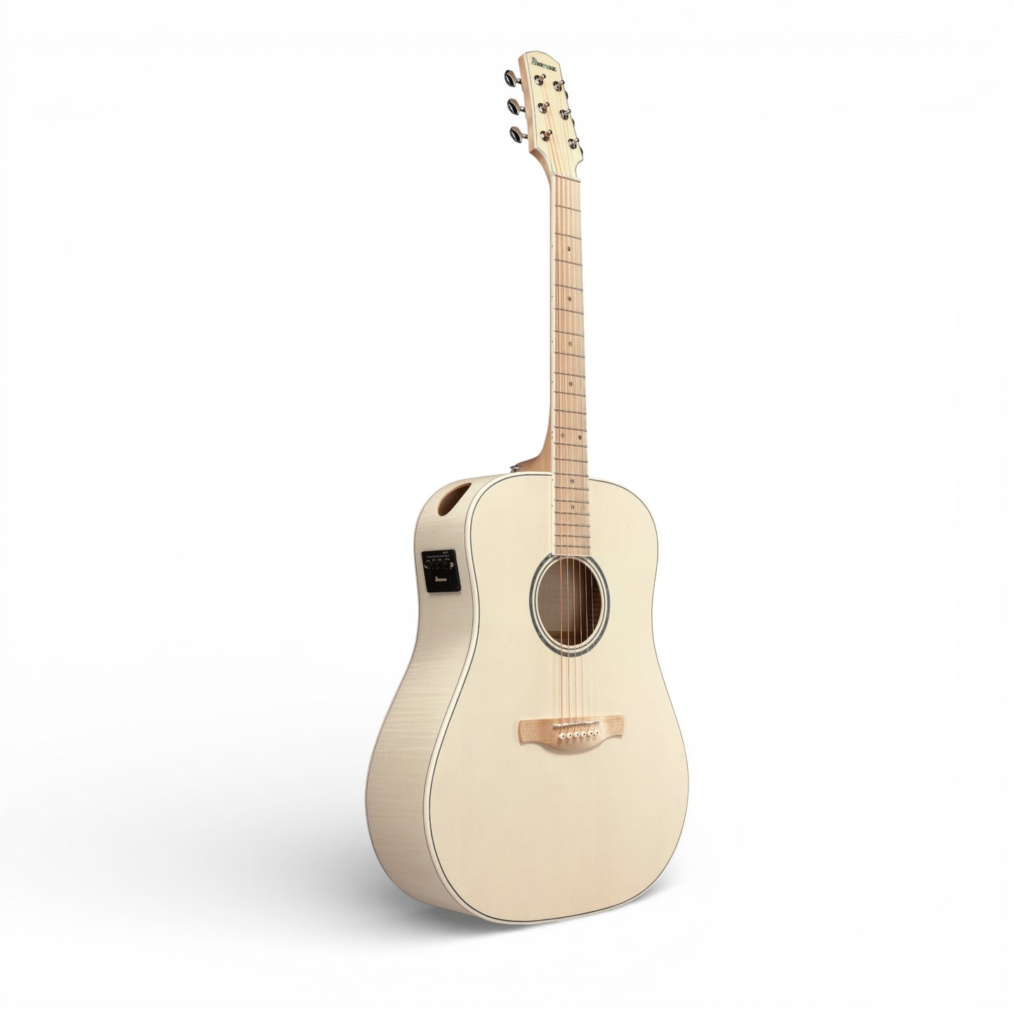 Ibanez AAD77M1E Advanced Acoustic, Open Pore Antique White  + MR600AC Roadtour Case
