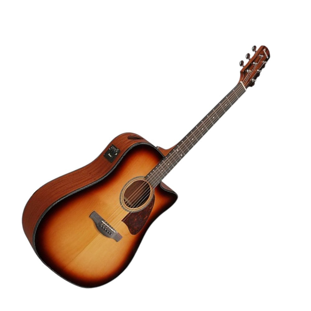 Ibanez AAD51CE Advanced Acoustic Series Acoustic Guitar, Sunburst High Gloss  + MR600AC Roadtour Case