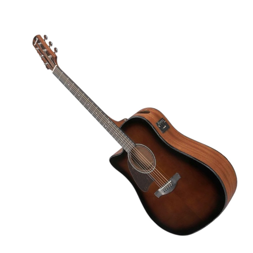 Ibanez AAD51LCE Advanced Acoustic Series Left-Handed Acoustic Guitar, Dark Violin Sunburst High Gloss  + MR600AC Roadtour Case